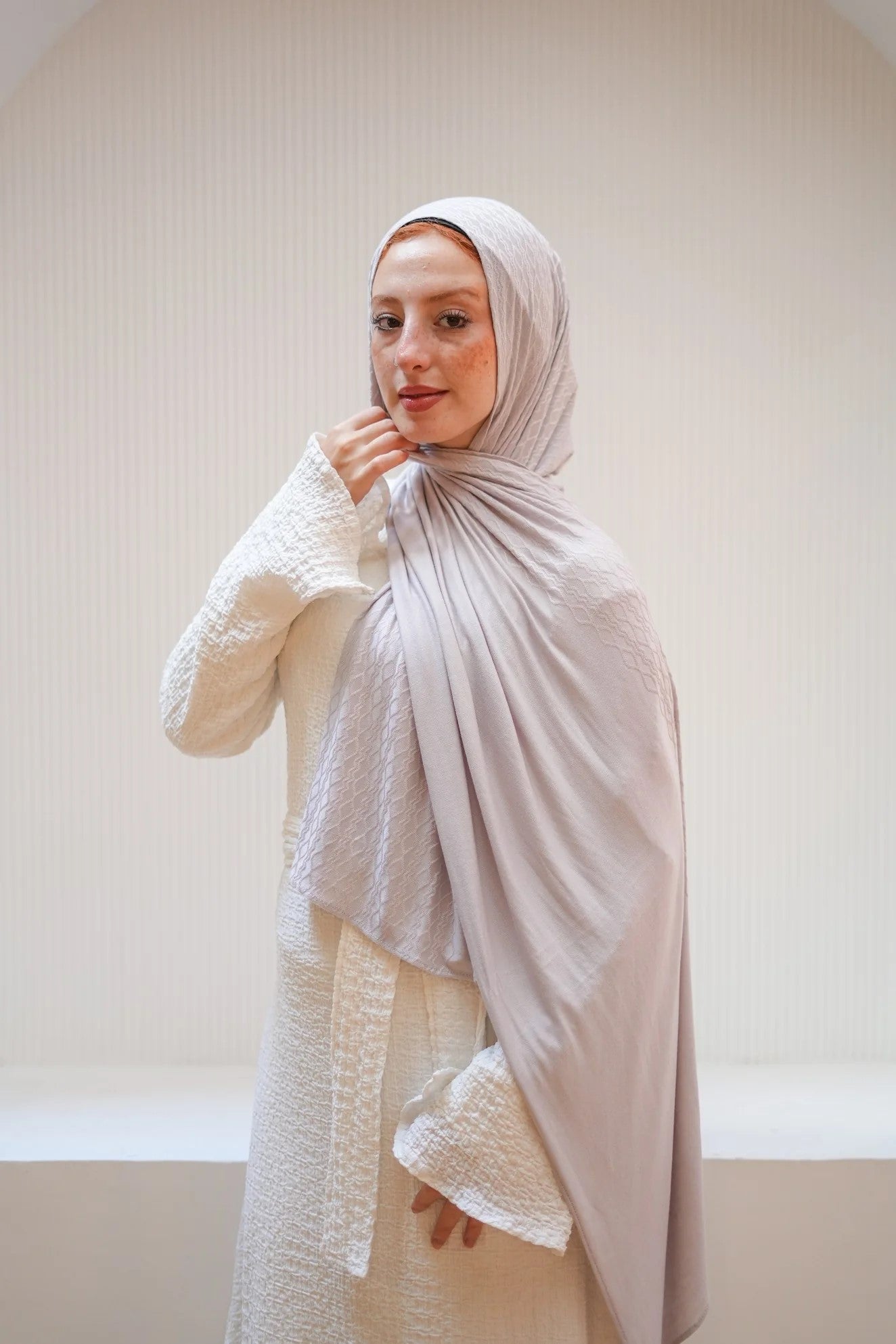 Blush Serenity Cotton Scarf