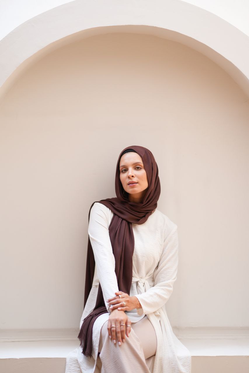 Serenity Plain Crinkle Cotton Scarf
