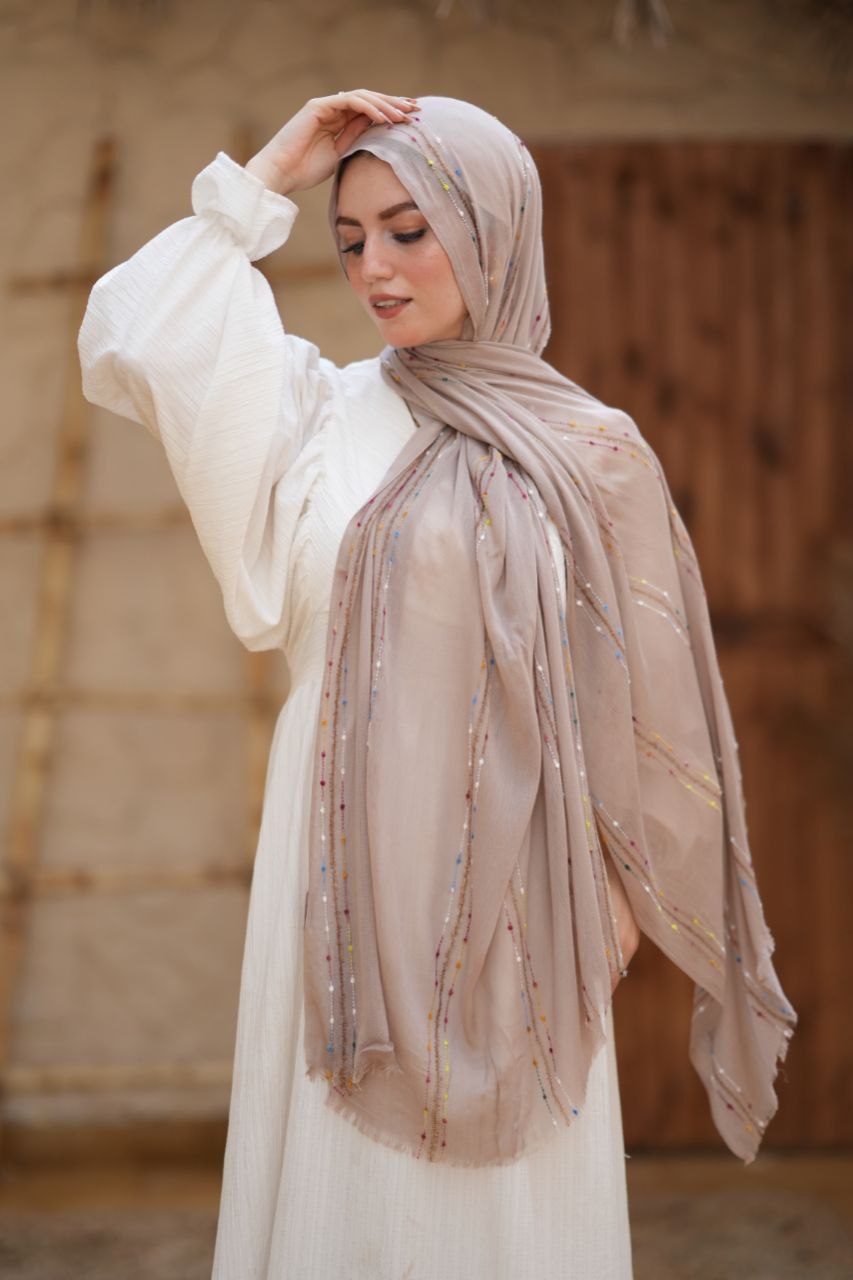 Ethereal Handmade Cotton Crinkle Scarf