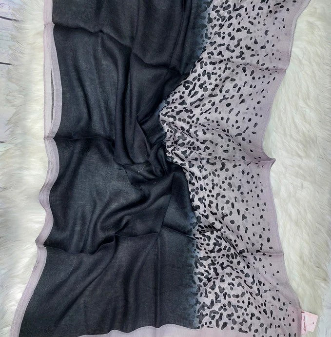 Split Style Tiger Fade Linen Scarf