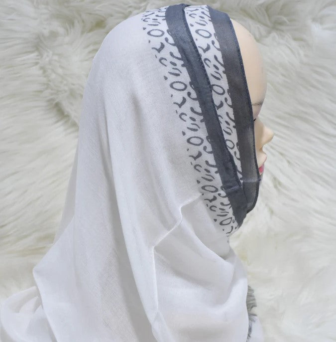Tiger Border Linen Scarf