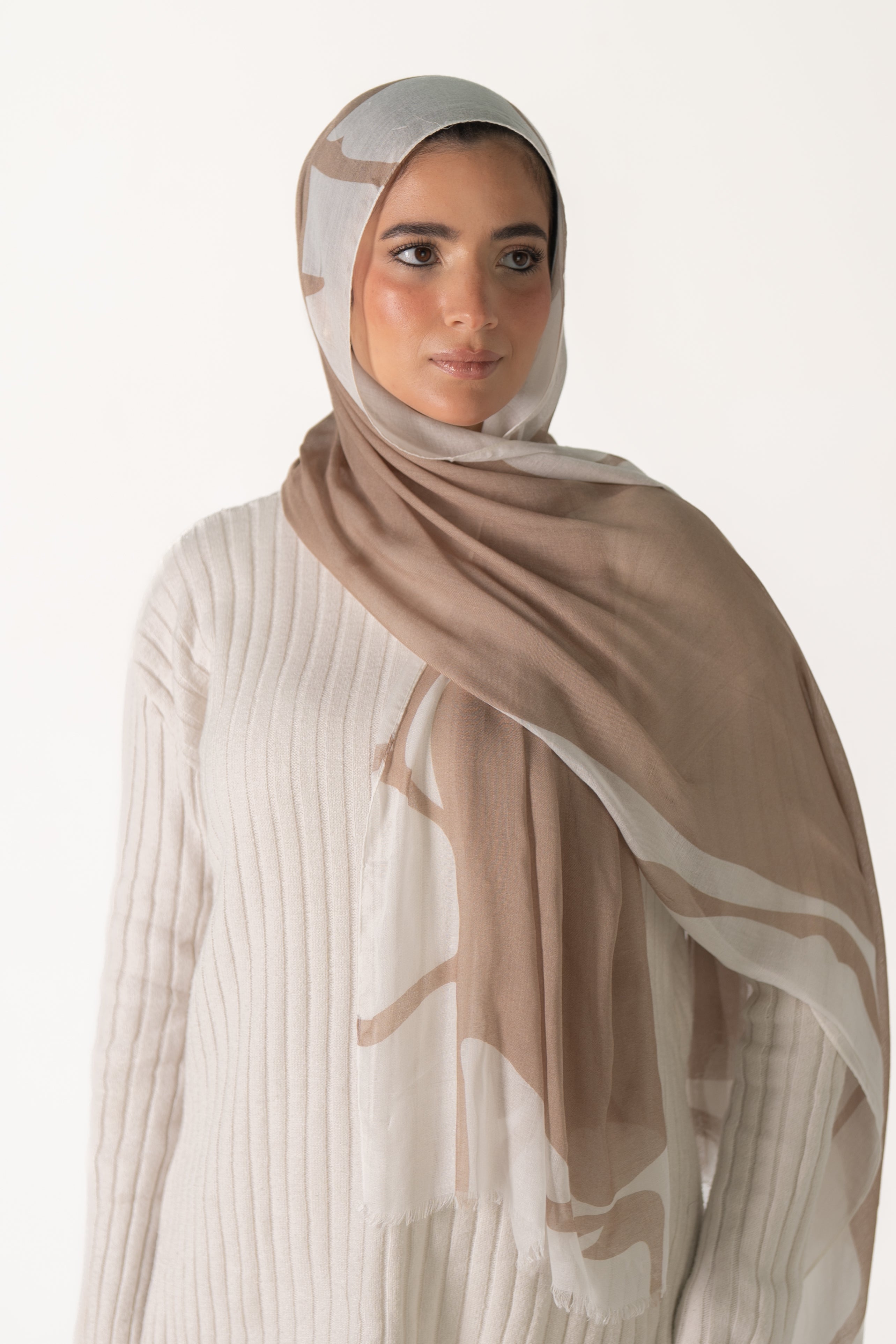 Beige-White