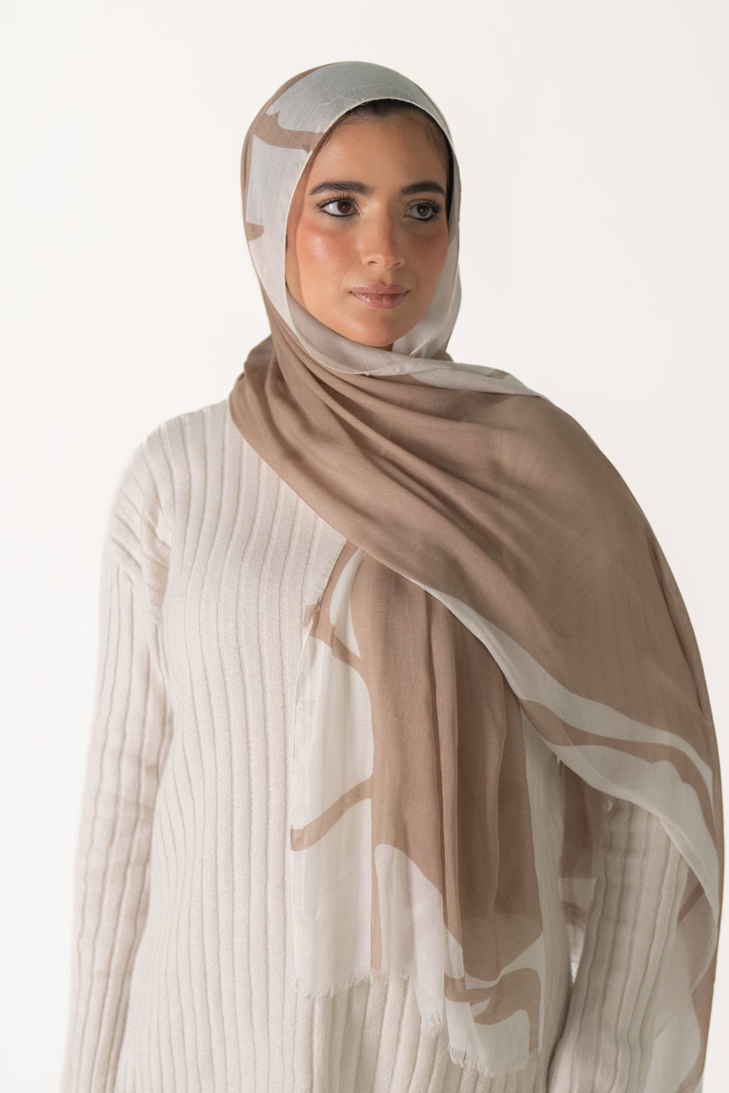 Beige-White