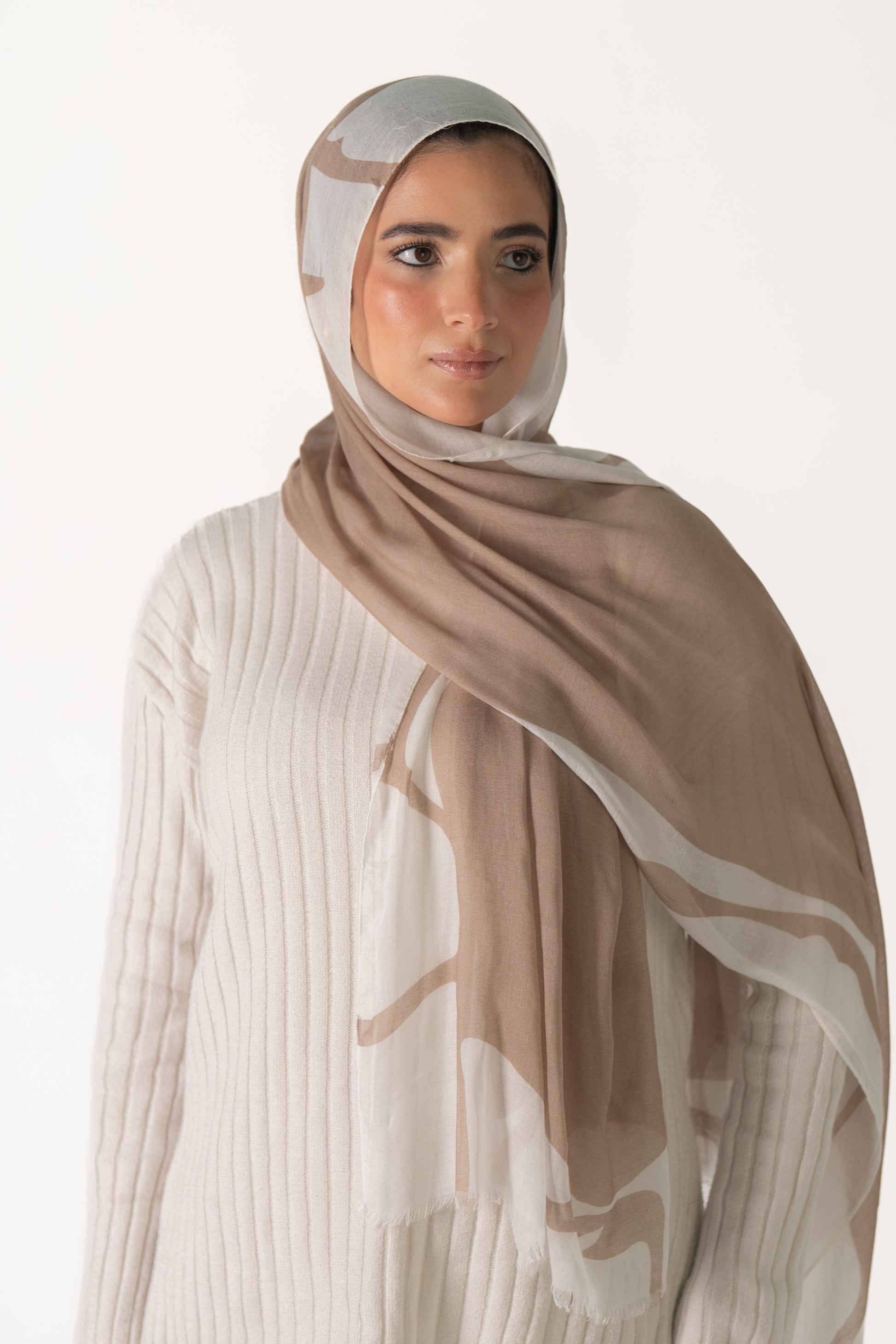 Beige-White