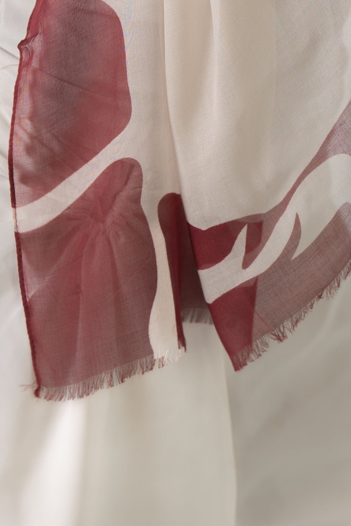 Cream-Burgundy