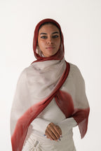 Beige-Burgundy