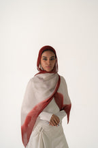 Beige-Burgundy