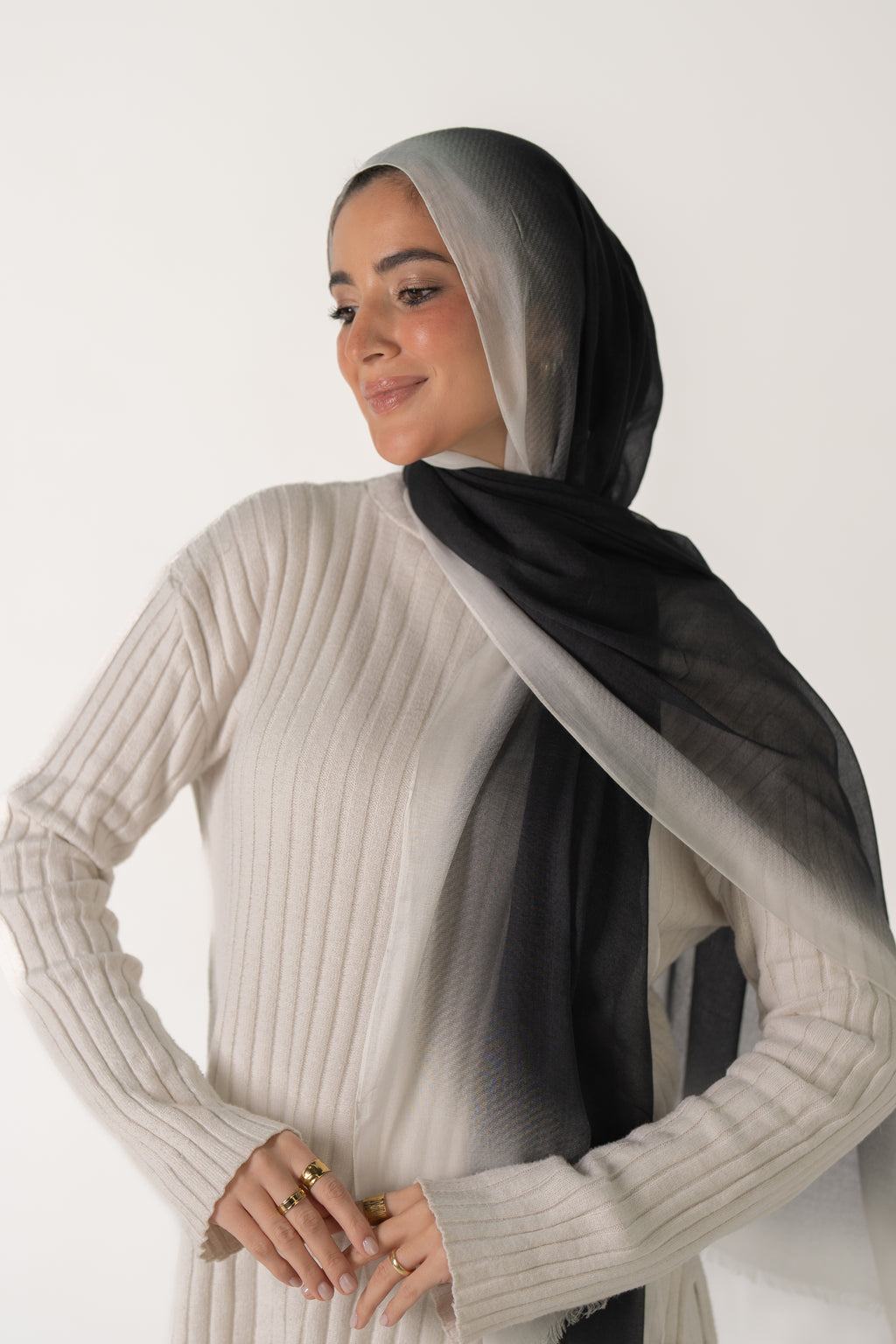 Black-off white