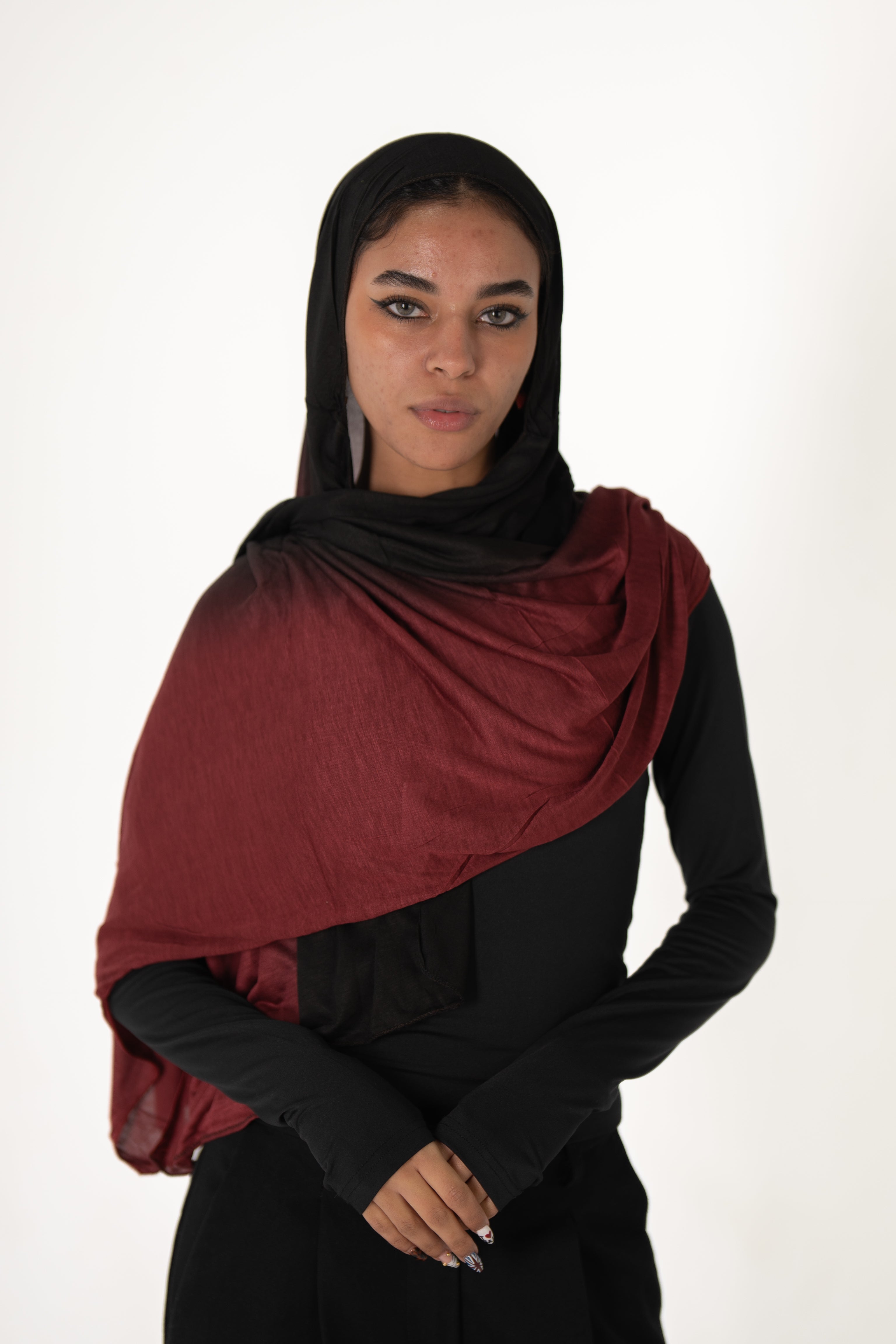 Burgundy-Black
