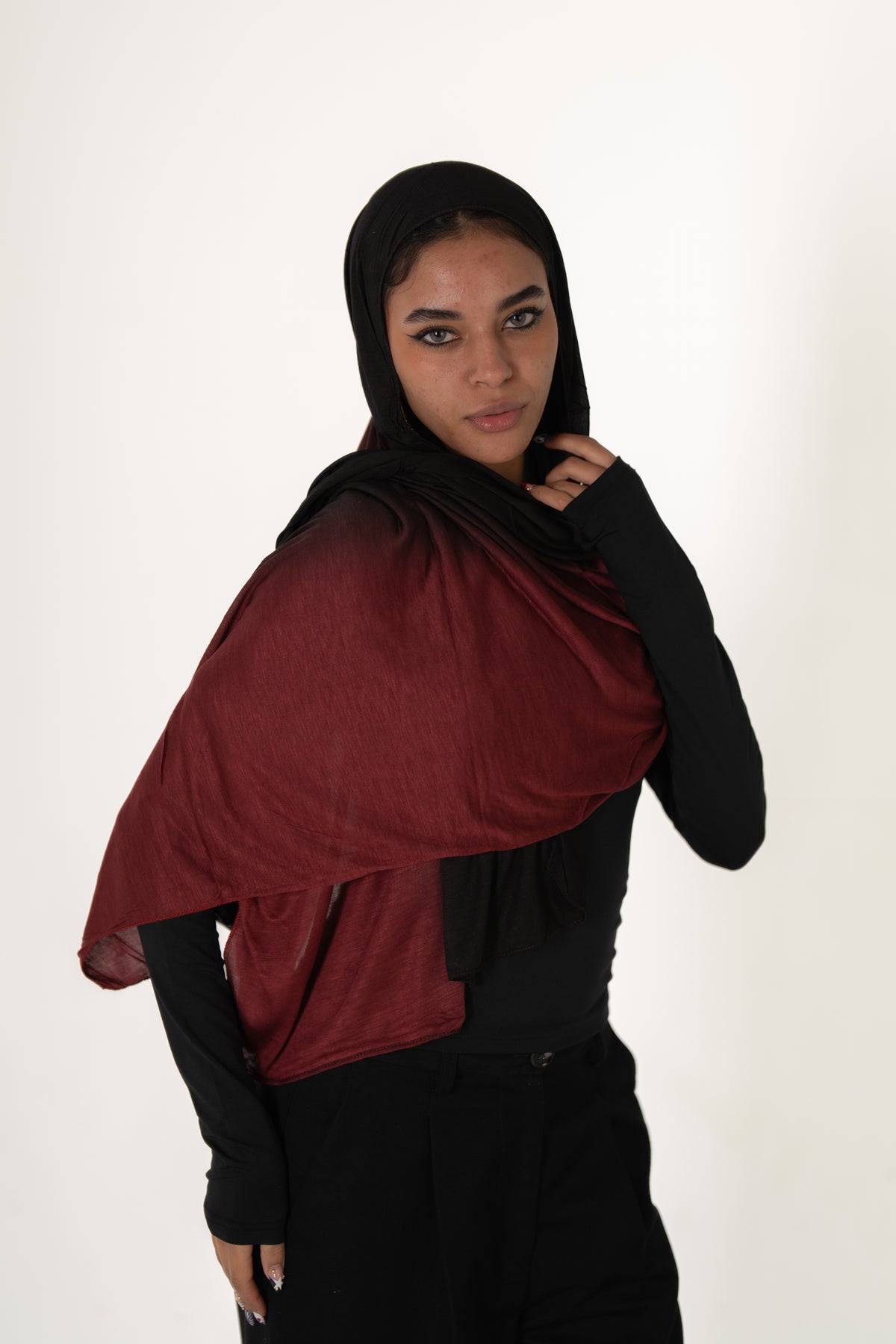 Burgundy/Black