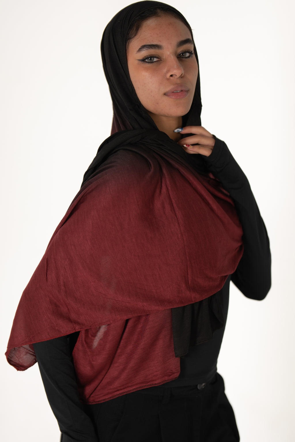Burgundy/Black