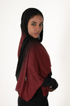 Burgundy/Black