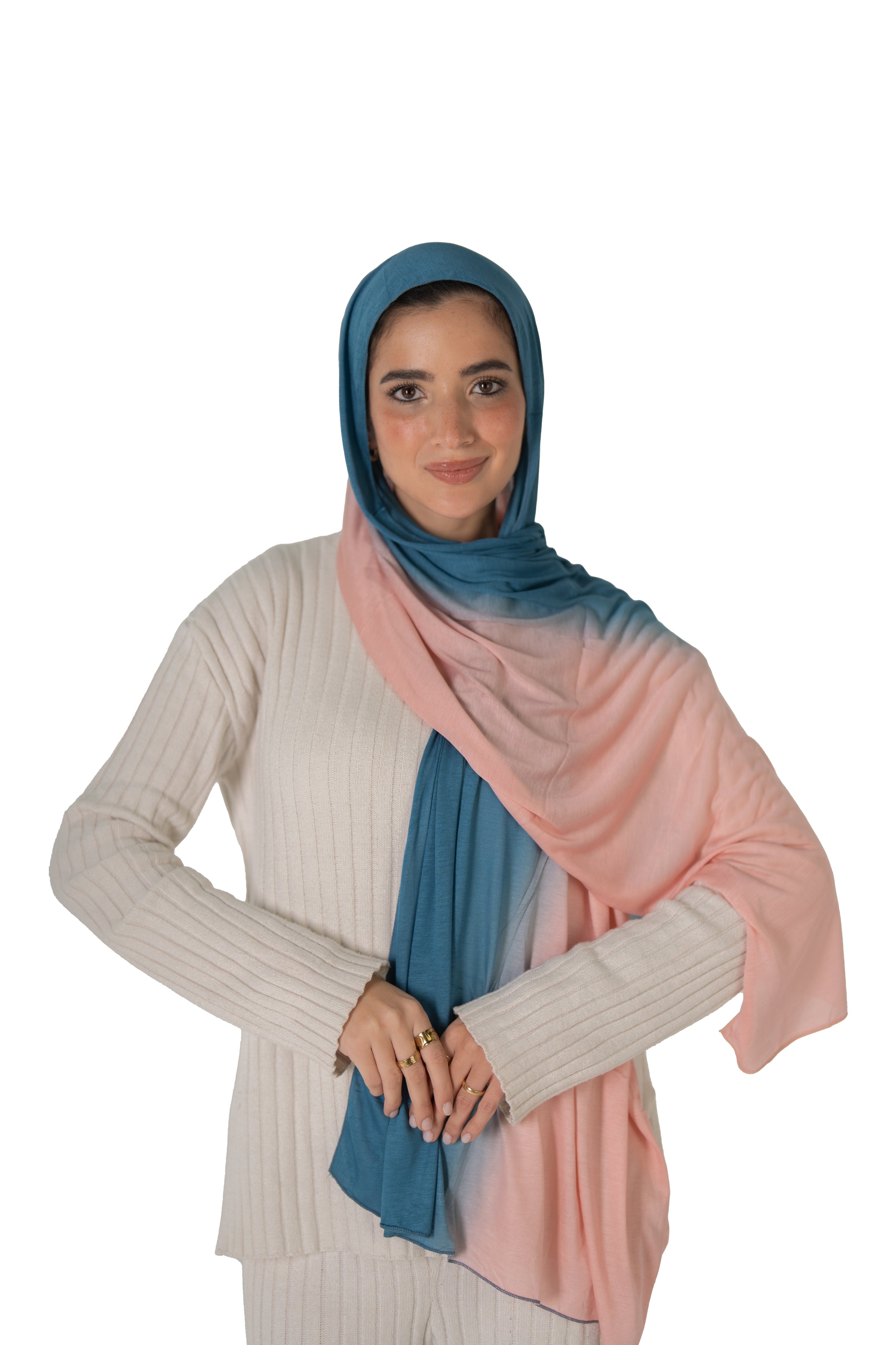 Blue-Blush Pink
