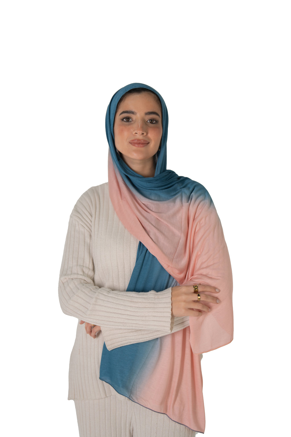 Blue/Blush Pink