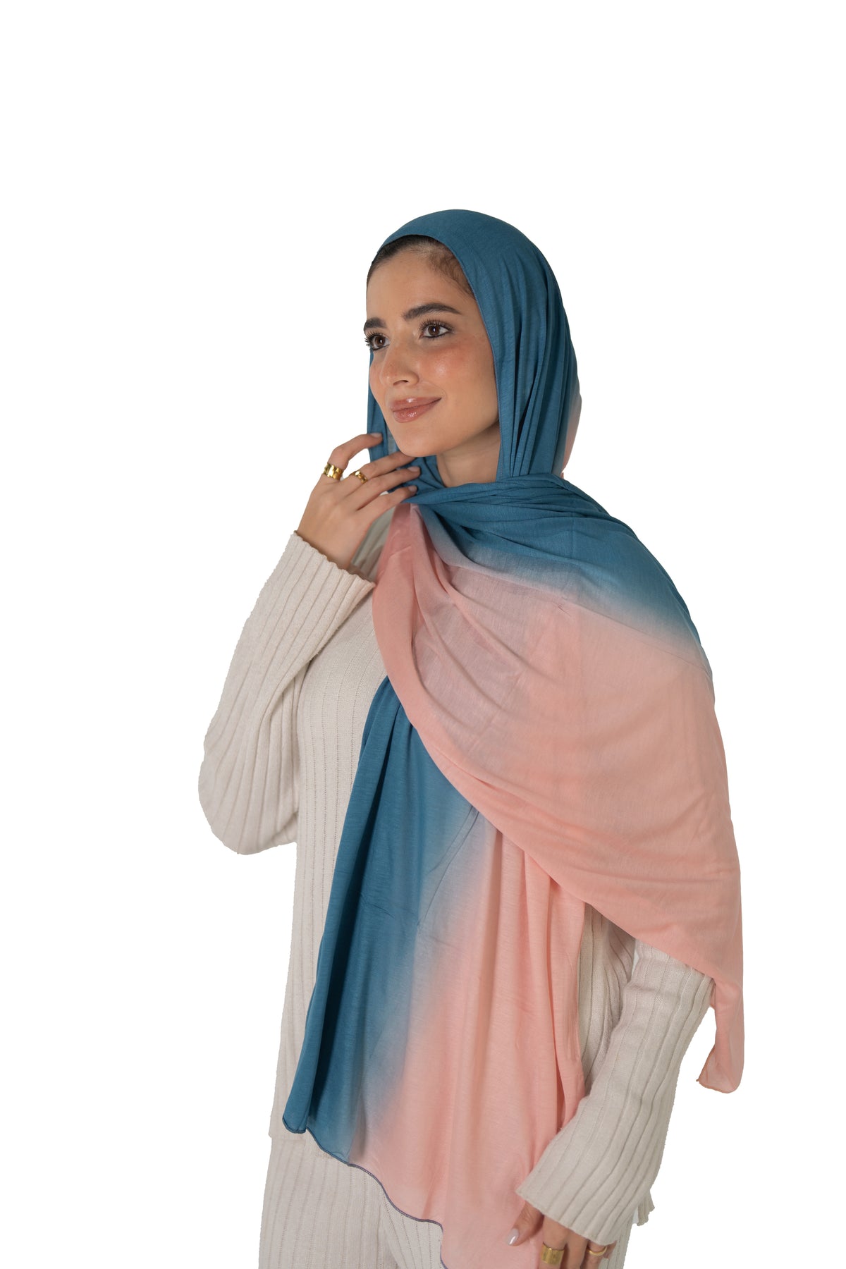 Blue/Blush Pink