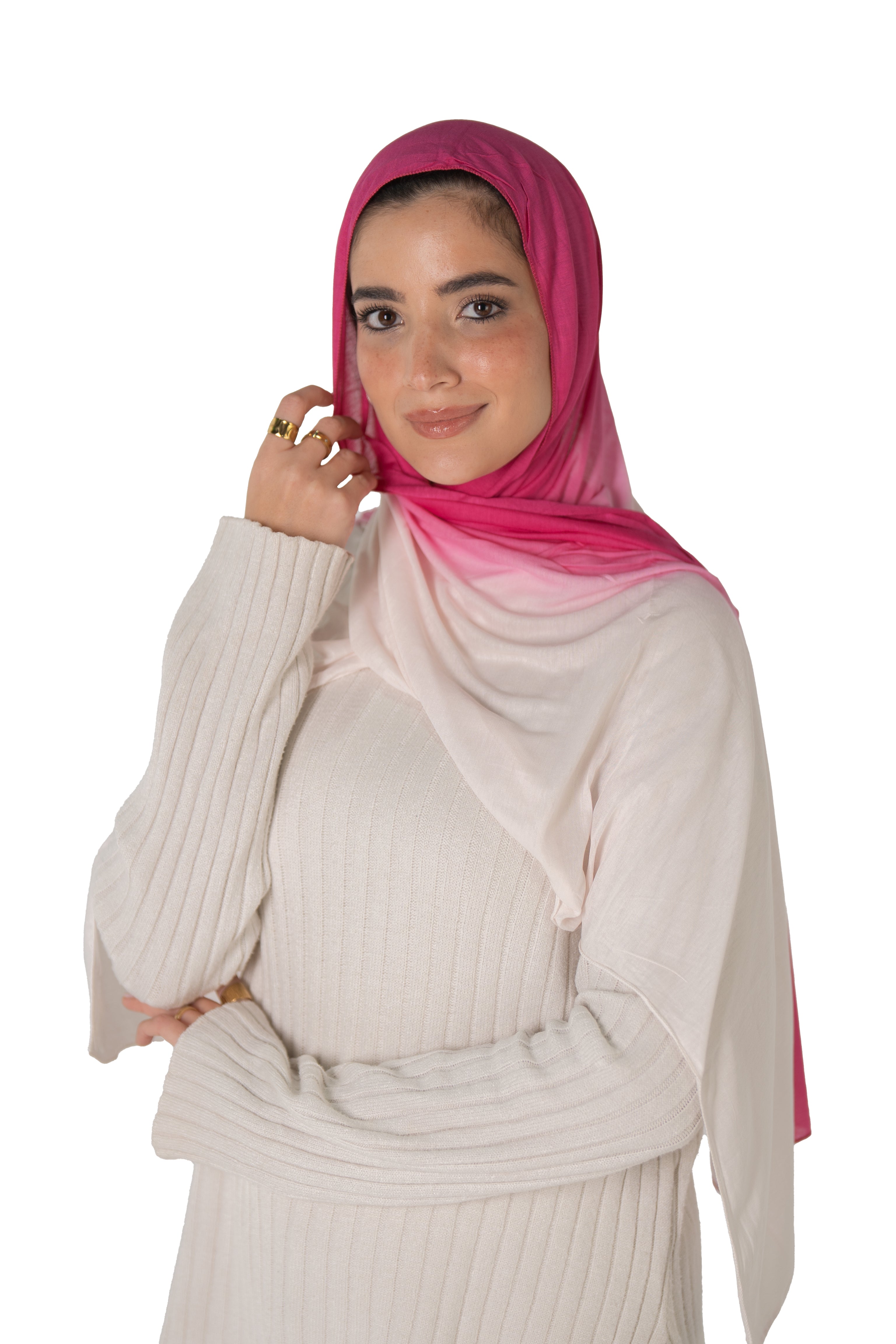 Fuchsia-Off White