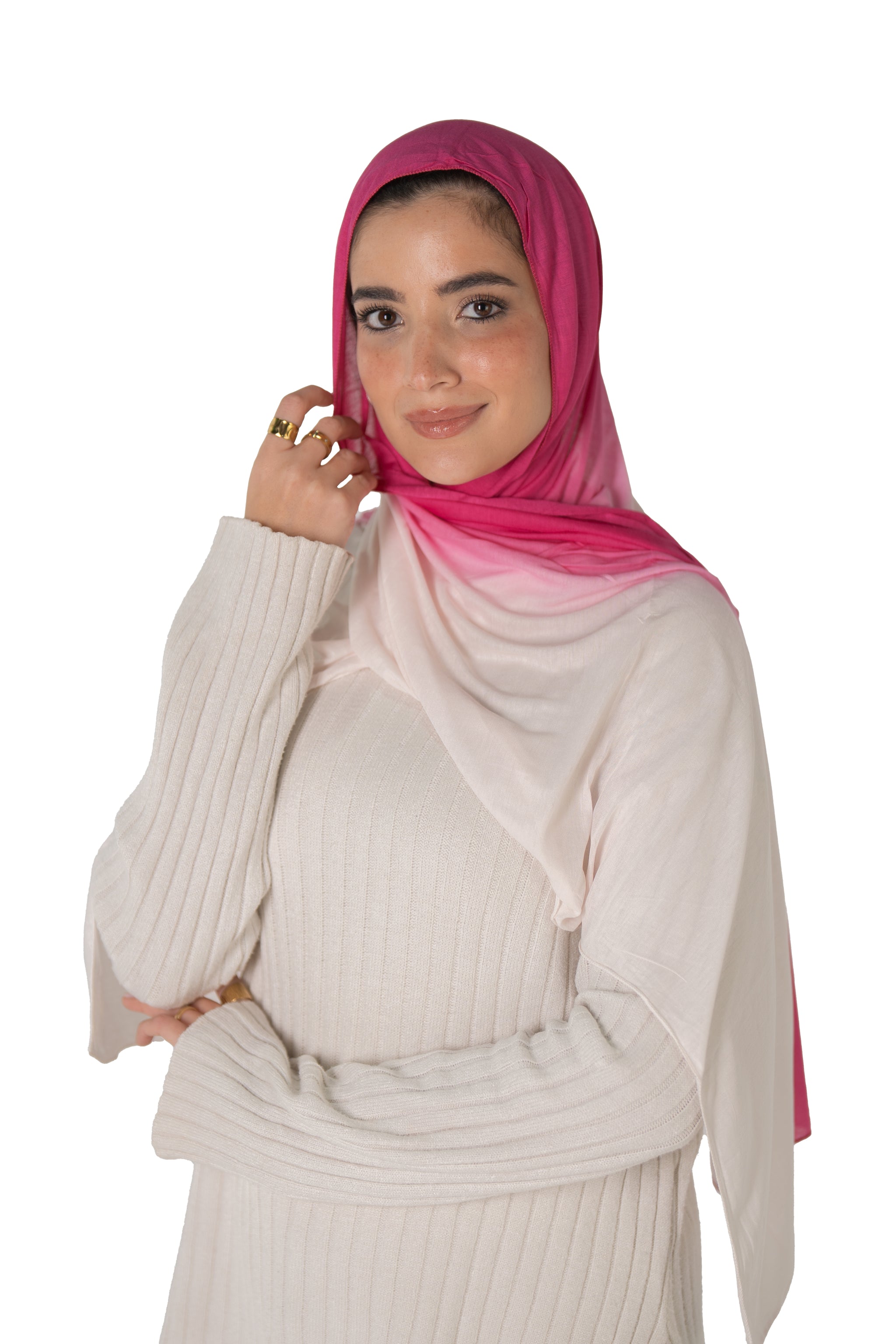 Fuchsia-Off White