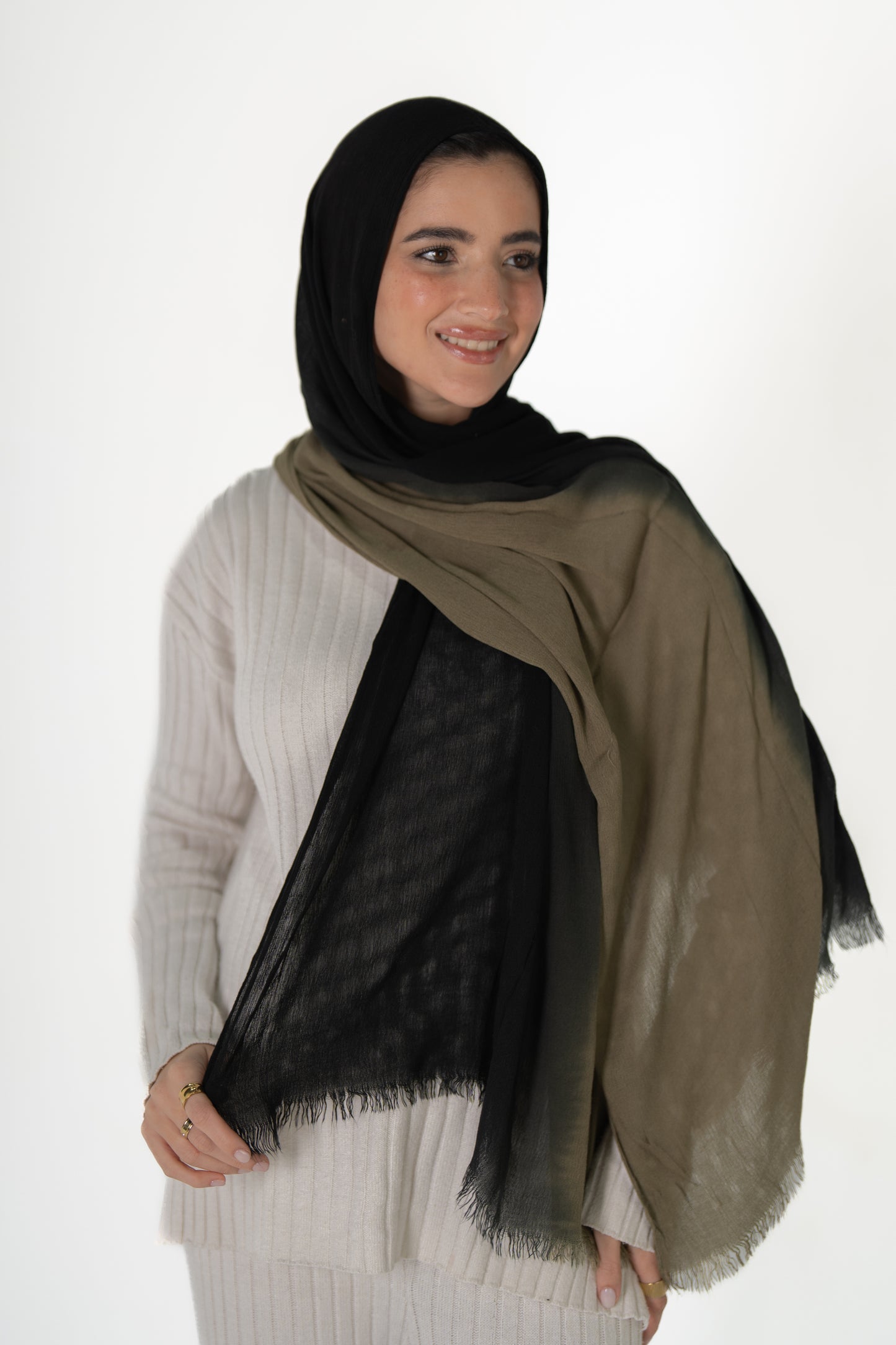 Ombre Ruffled Cotton