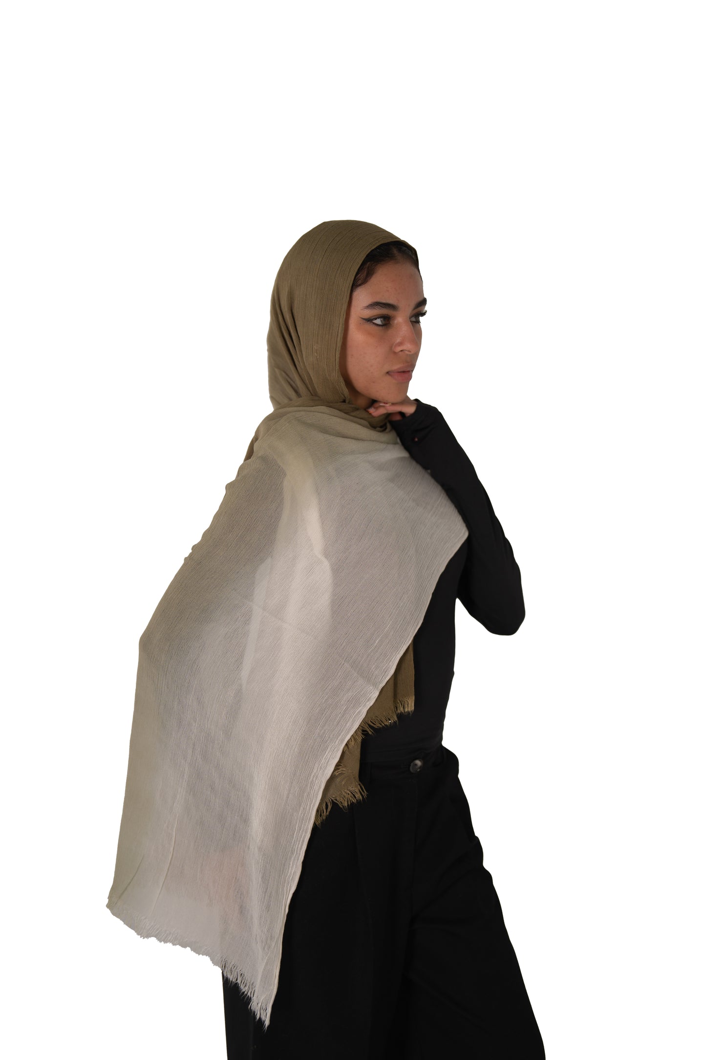 Ombre Ruffled Cotton