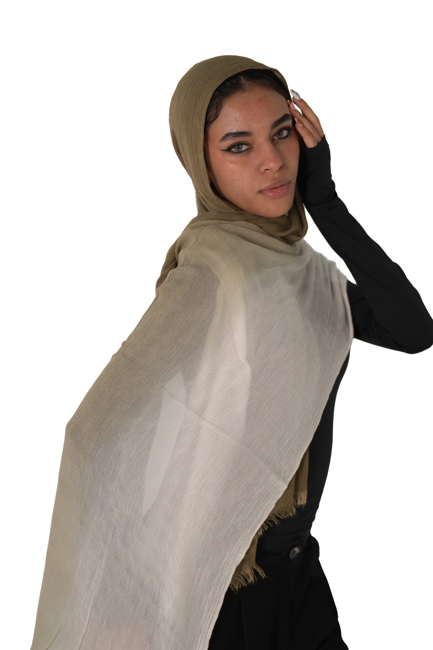 Ombre Ruffled Cotton