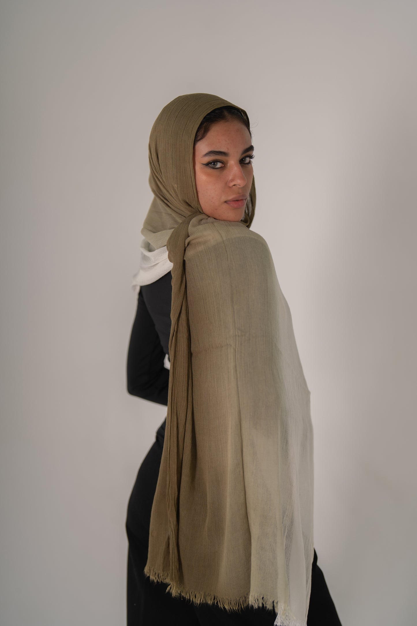 Ombre Ruffled Cotton