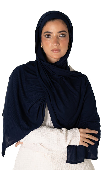 Ribbed Jersey with Inner Cap