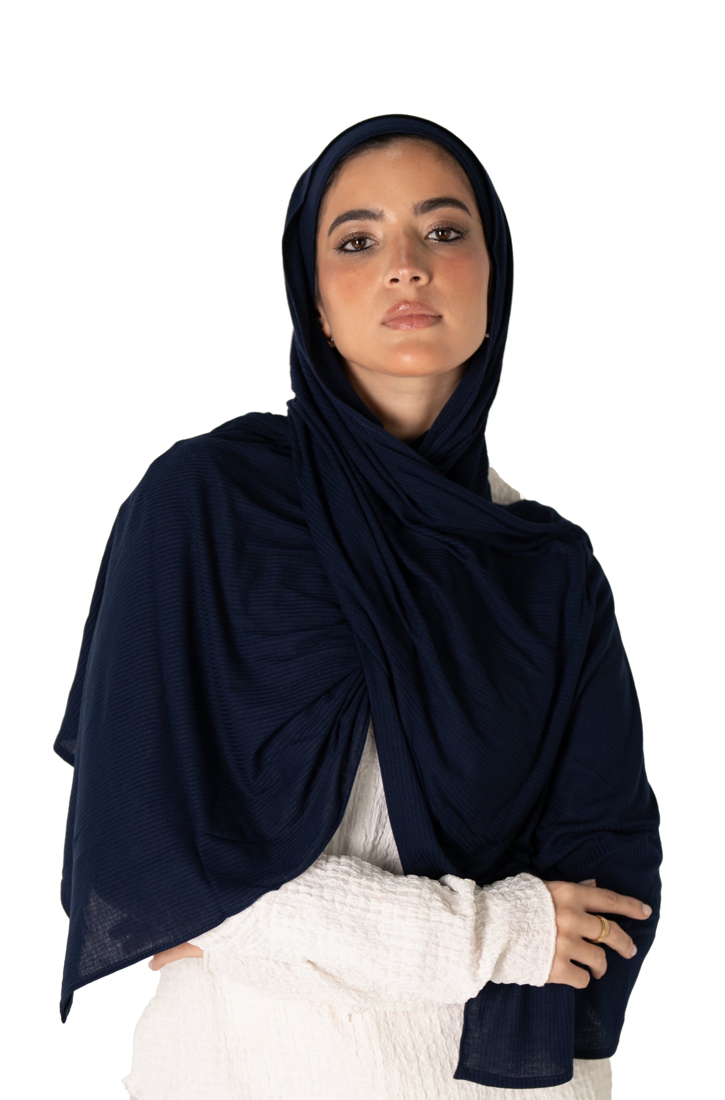 Ribbed Jersey with Inner Cap