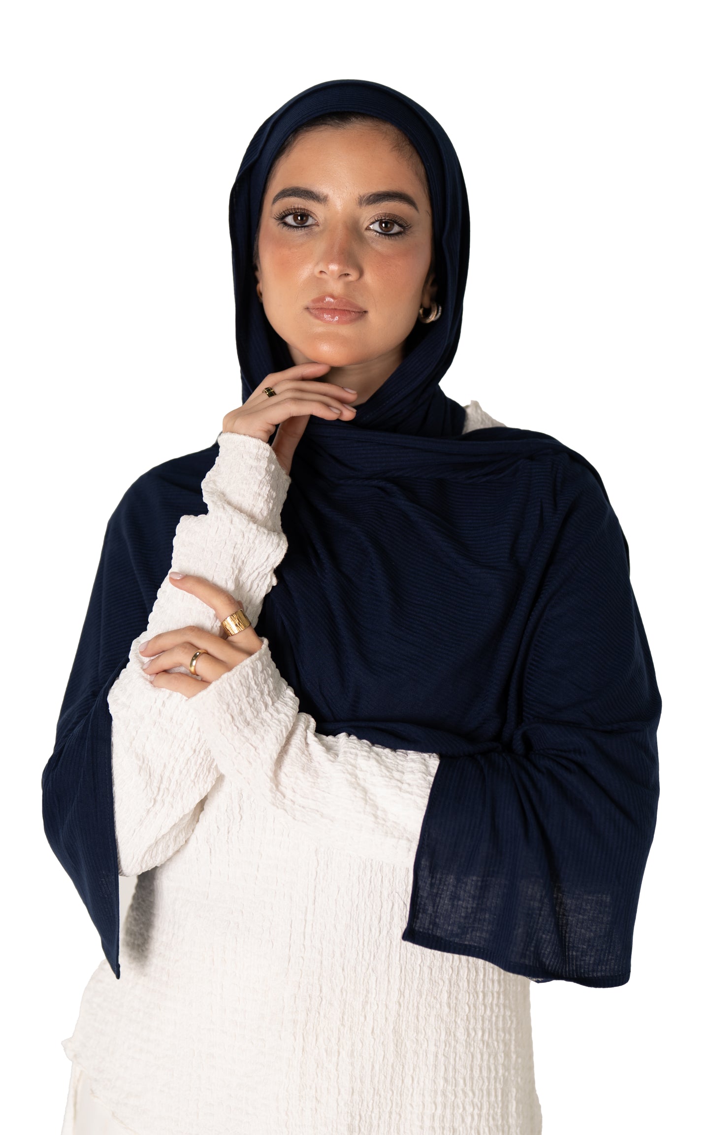 Ribbed Jersey with Inner Cap