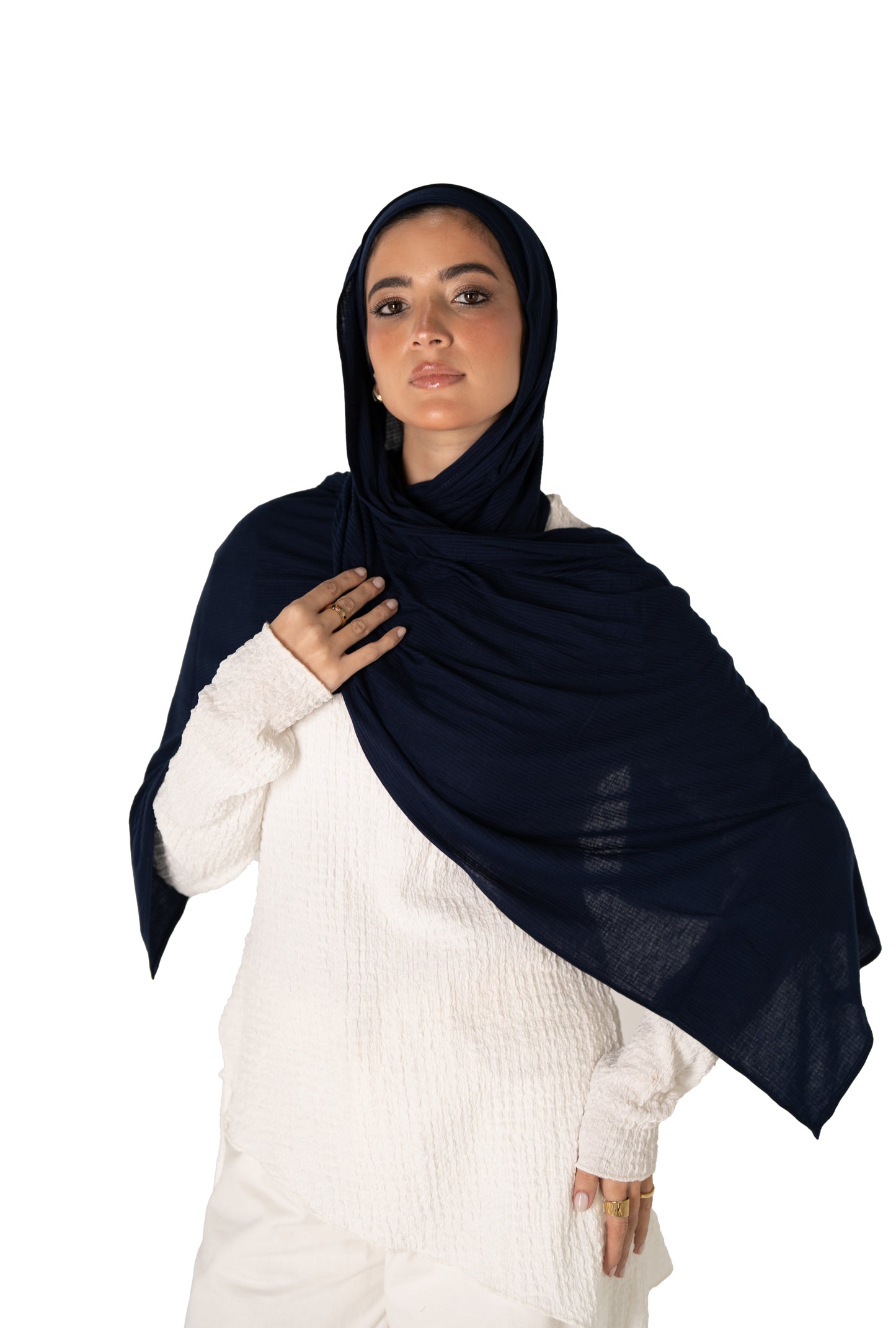 Ribbed Jersey with Inner Cap