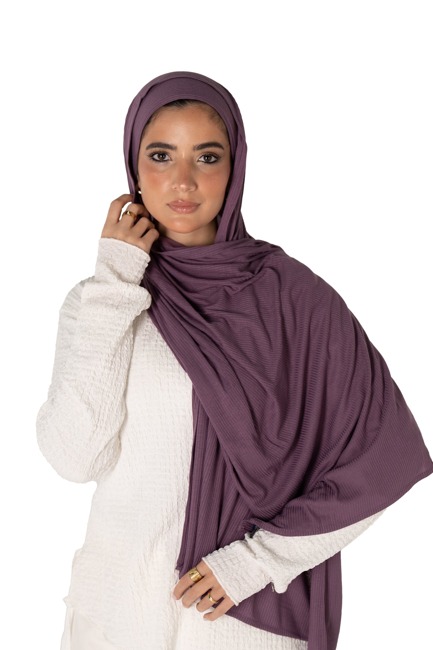 Ribbed Jersey with Inner Cap