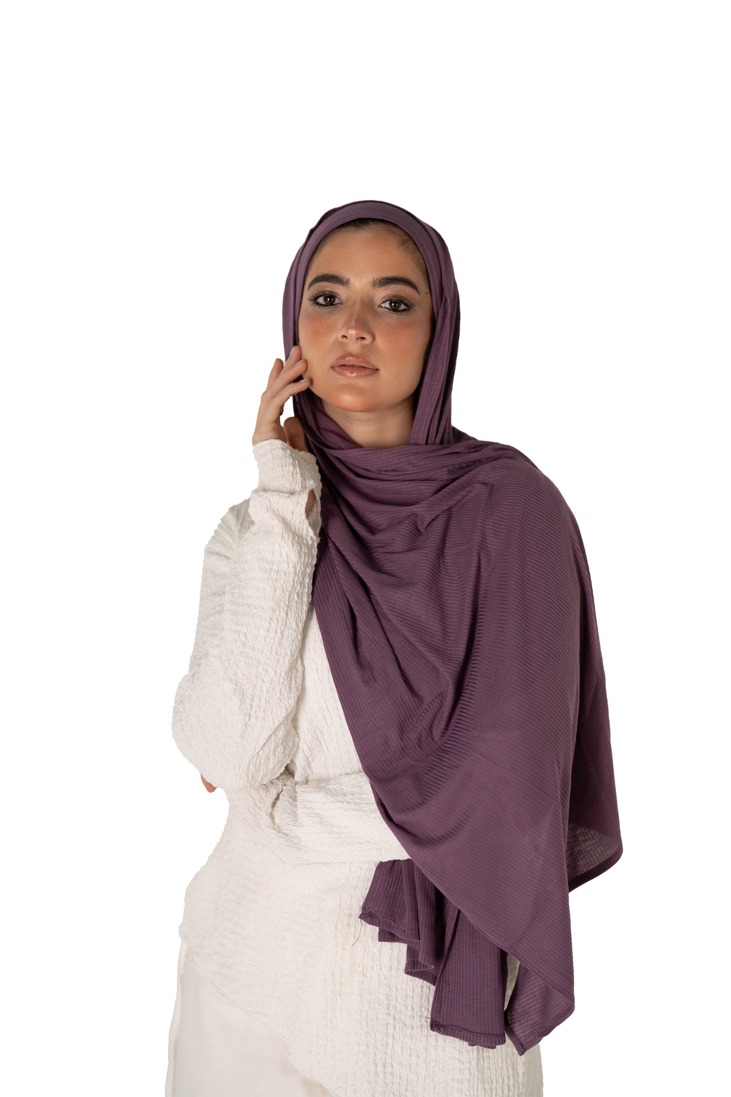 Ribbed Jersey with Inner Cap