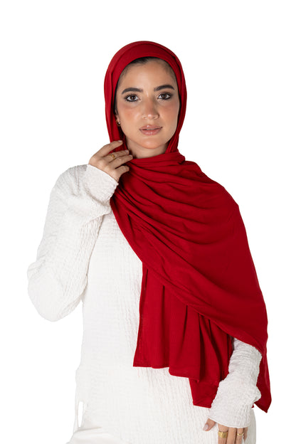 Ribbed Jersey with Inner Cap