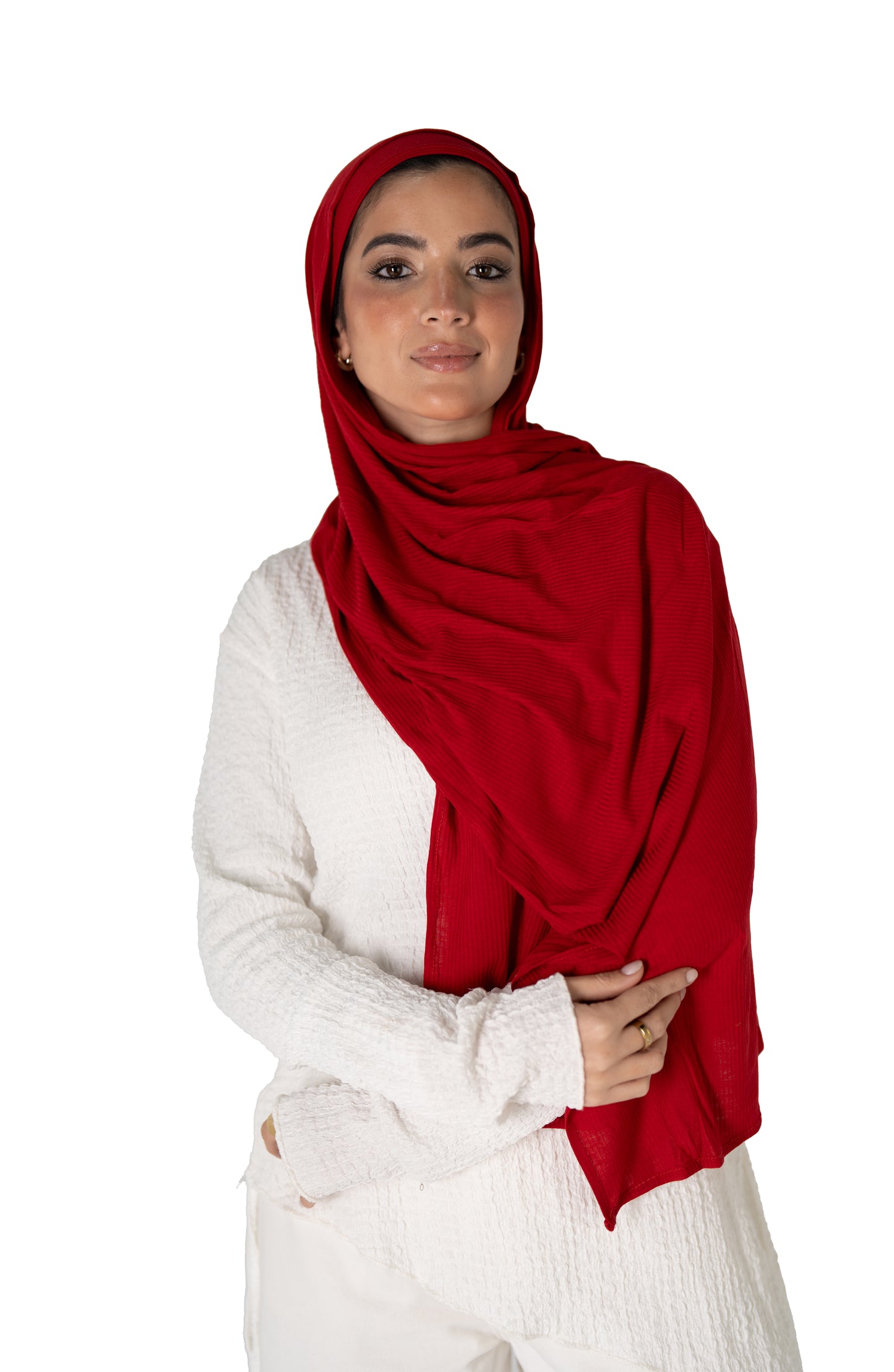 Ribbed Jersey with Inner Cap