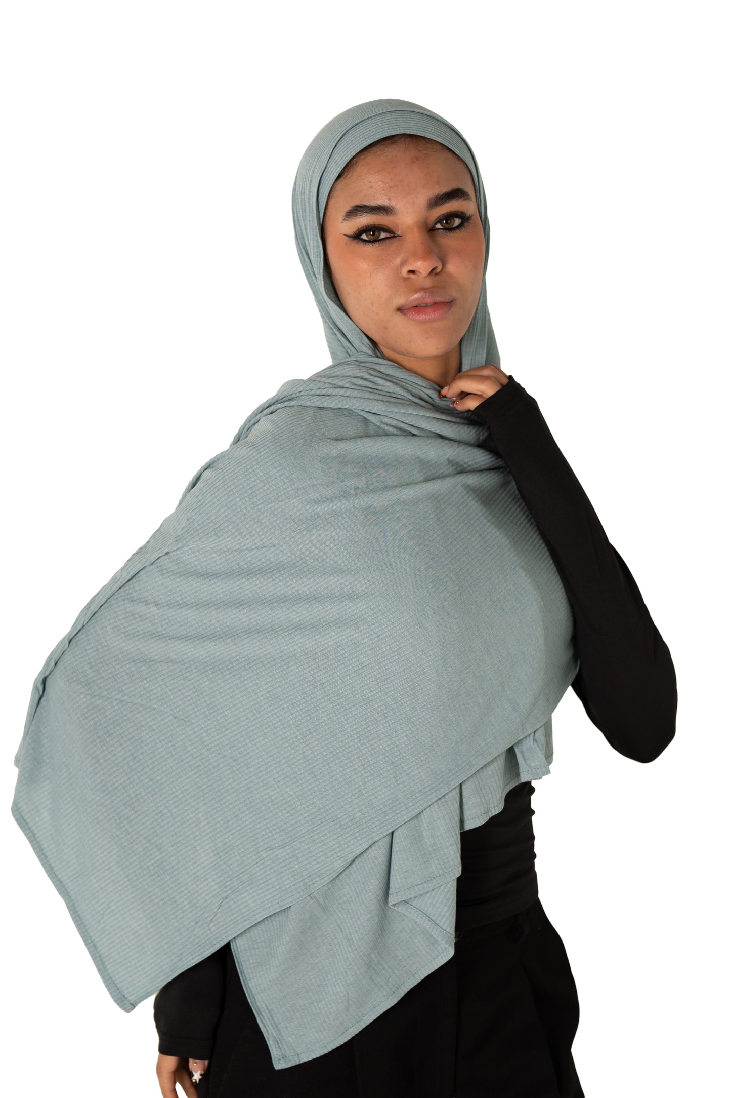 Ribbed Jersey with Inner Cap