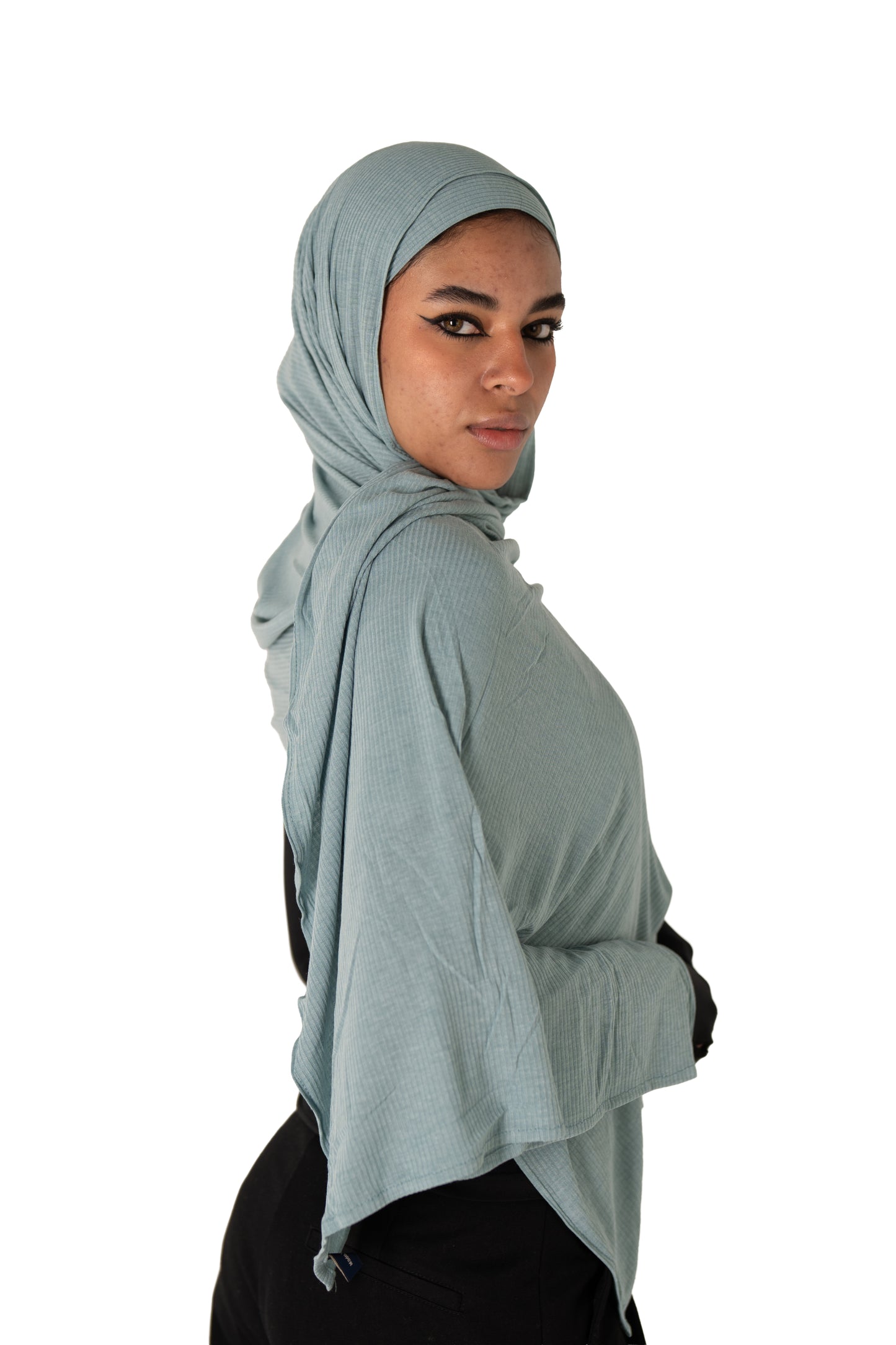 Ribbed Jersey with Inner Cap