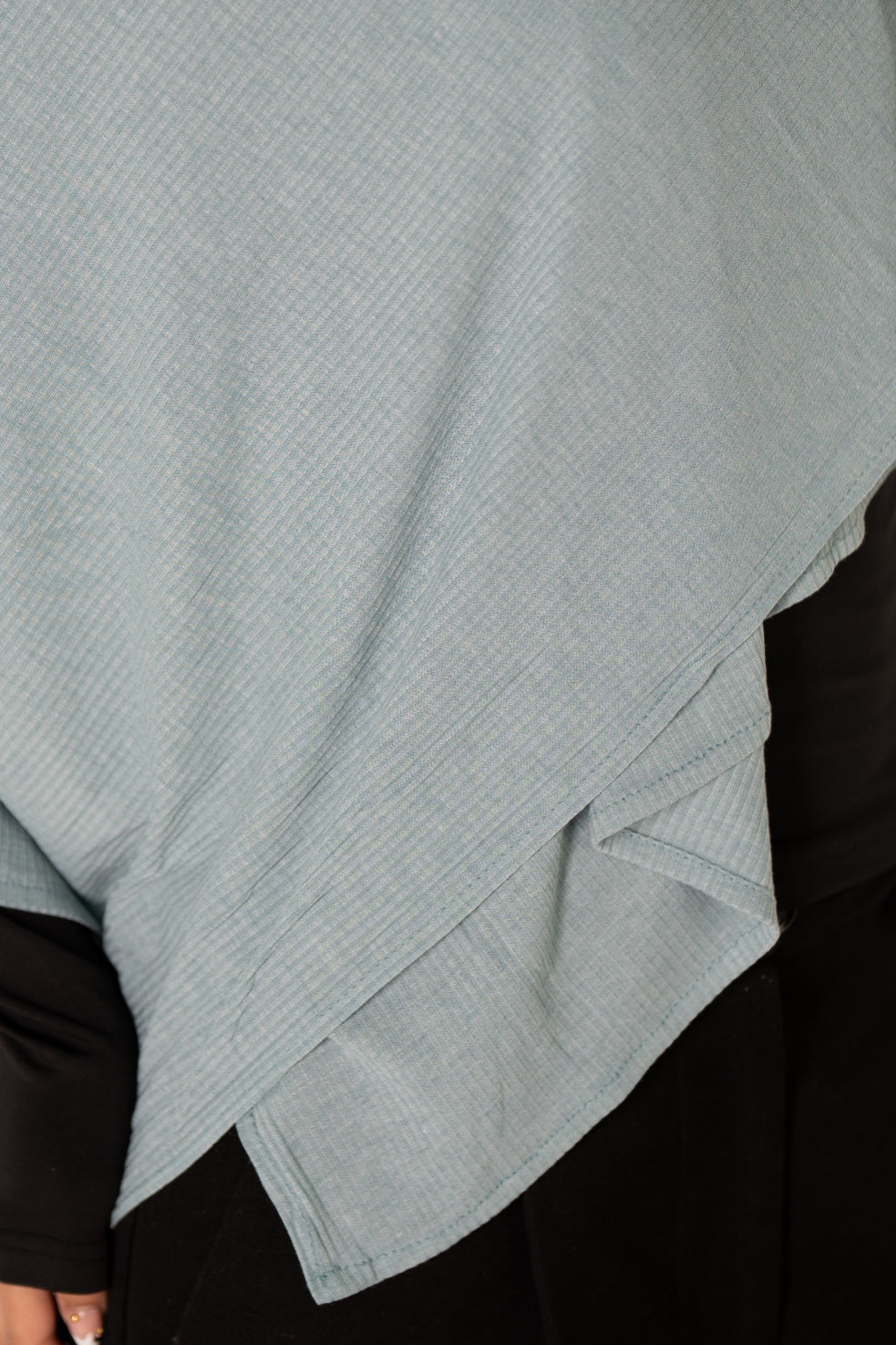 Ribbed Jersey with Inner Cap