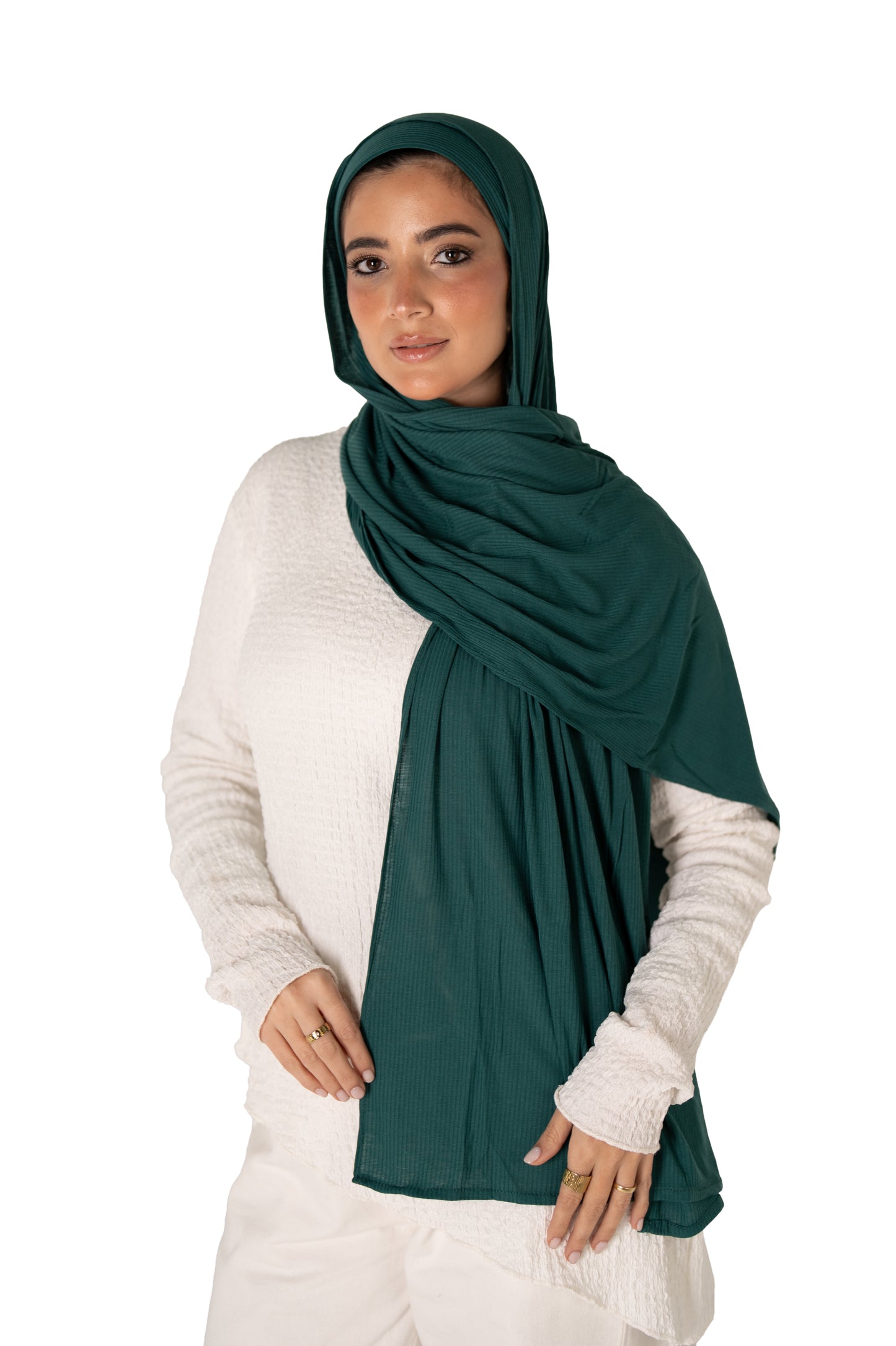 Ribbed Jersey with Inner Cap