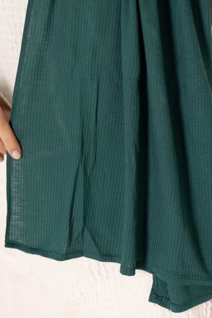 Ribbed Jersey with Inner Cap