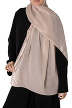 Silhouette Stripe Chiffon Scarf