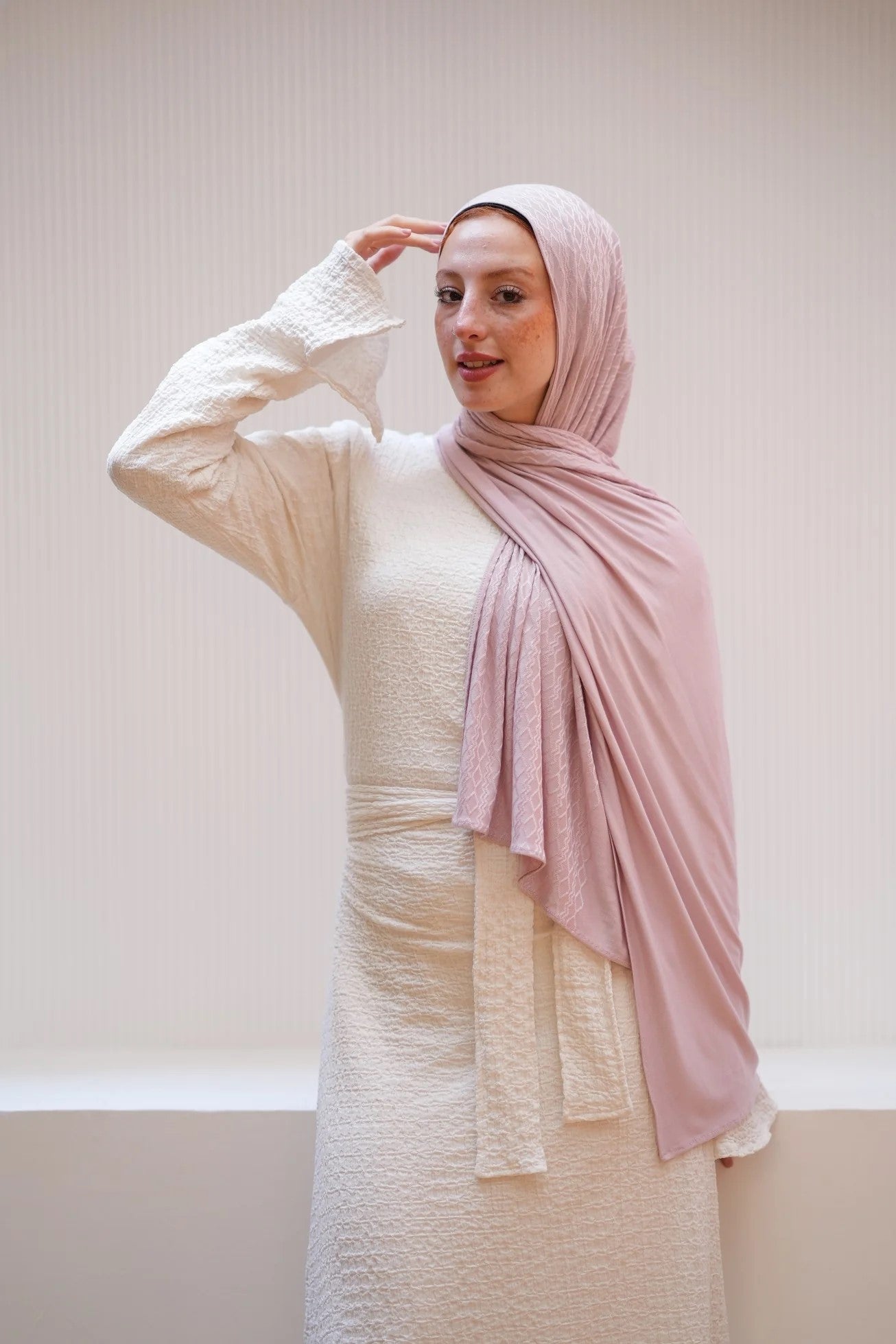 Blush Serenity Cotton Scarf