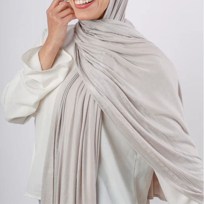 Versatile Cotton Jacquard Scarf