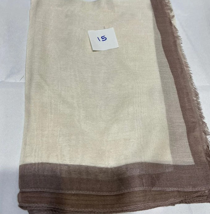 Frame Border Print Linen Scarf