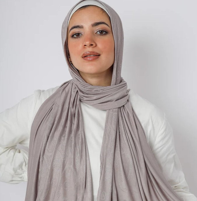 Spring Symphony Jacquard Cotton Scarf